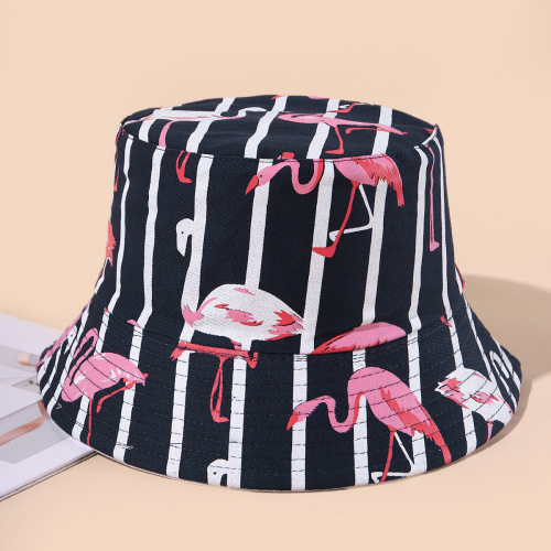 Bucket Hat Women‘s Double-Sided Wear Spring and Summer New Big Head Circumference Hat Men‘s Trendy Animal Print Fashion Bucket Hat Makes Face Look Smaller