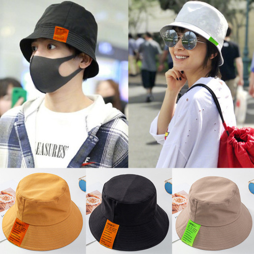 black fisherman hat female sun hat spring and autumn korean style fashionable all-match men‘s sun hat sun hat japanese style basin hat