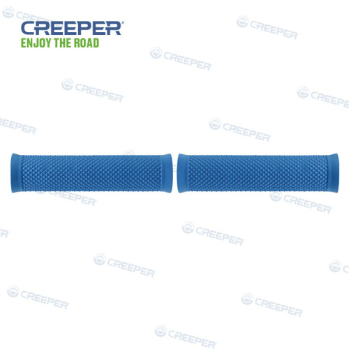 Creeper Factory Direct Sales Handlebar Cover Rubber Blue Rice Flower Dual-Pass High Quality Accessories Bicycle Professional