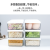 1100ml Rectangular Household Kitchen Transparent Refrigerator Fresh-Keeping Food Storage Box