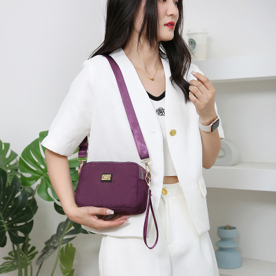 Trendy Nylon Crossbody Bag, Multi Layer Fashion Shoulder Bag