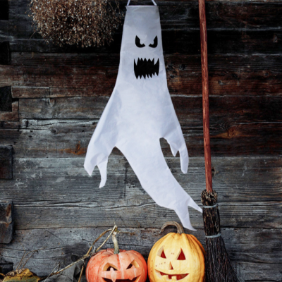 Halloween Decorations Arrangement Props LED Luminous Hair Dryer Ghost Ghost Cross-Border Amazon Halloween Glowing Ghost