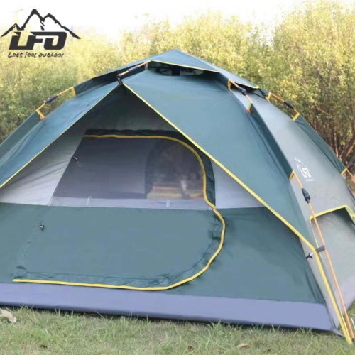 automatic tent factory direct sales four-person plus-sized automatic uv protection hydraulic tent. samples can be ordered
