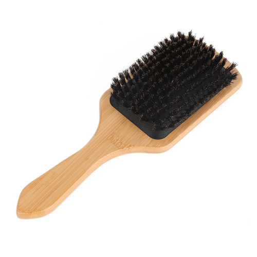 Bamboo Square Large Plate Full Bristle Airbag Hair Care Comb Frizz knotted Hair Shape Comb Can Make Logo