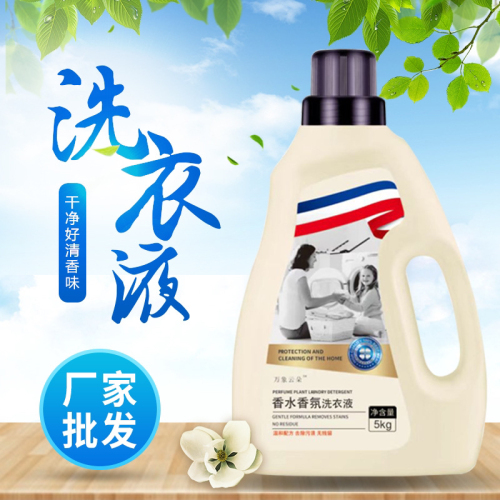 factory wholesale household affordable perfume fragrance laundry detergent bottled lasting fragrance clean 5kg laundry detergent