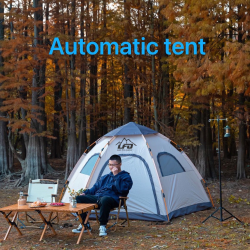 outdoor tent hexagonal large space camping equipment automatic simple and portable customized logo camping