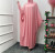 AliExpress Large Swing Solid Color Batwing Sleeve Hooded Robe Dress Pa10003