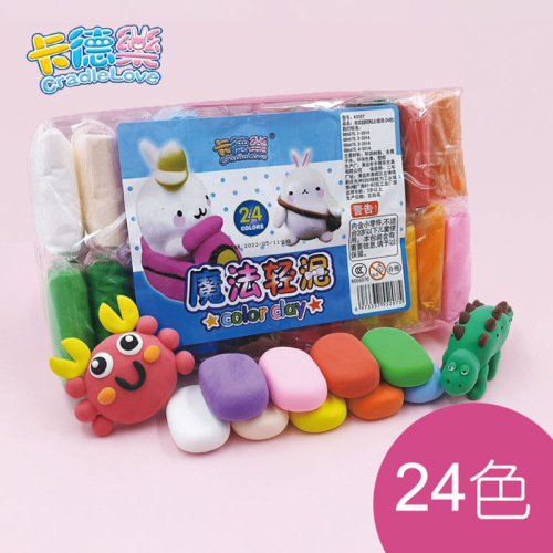 Promotion 12 24-Color Bags Ultra-Light Clay Children‘s Kindergarten Toys Plasticine Colored Clay DIY Light Clay Wholesale