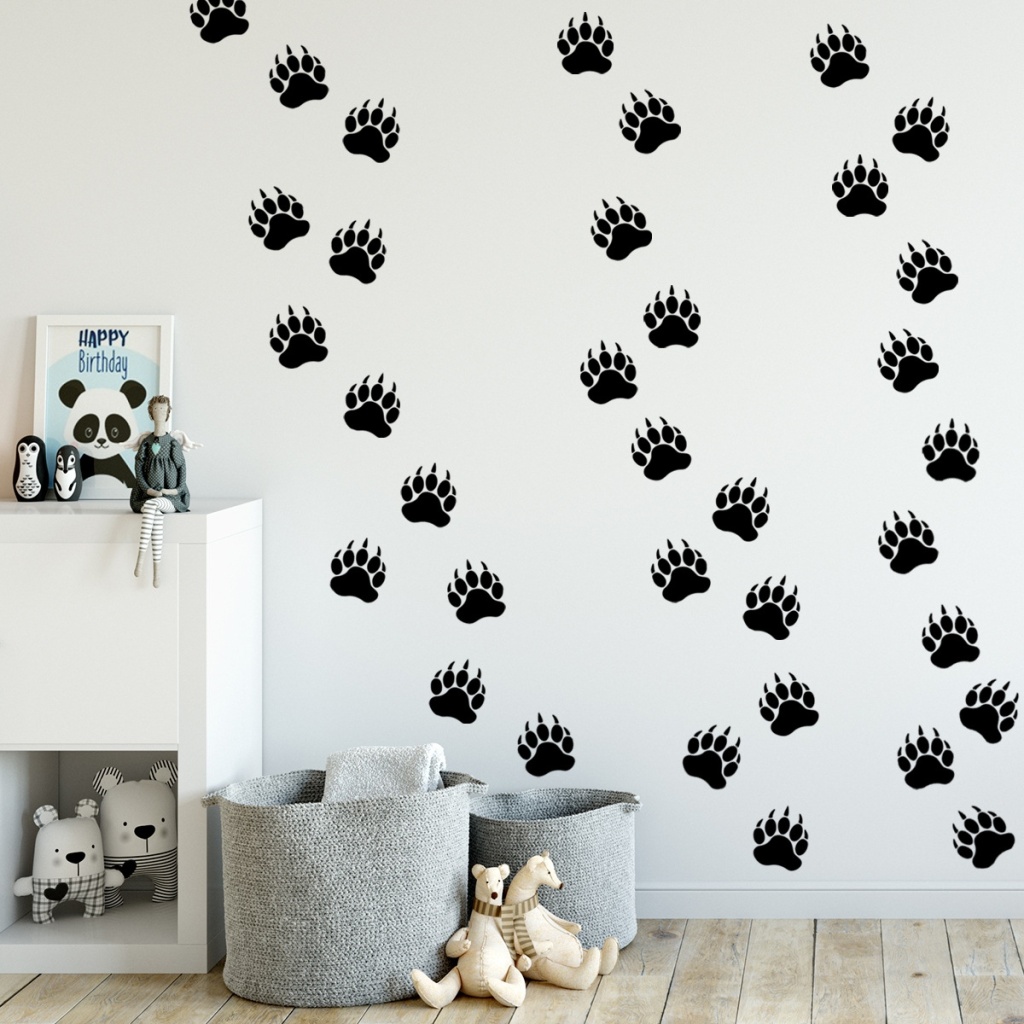 猫爪印 狗爪印 小狗脚印 引擎盖贴 侧门贴 汽车贴纸划痕贴 车身贴详情1