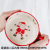Ceramic New Year Christmas Gift Plate Dish Tray Ovenware Handle Milk Pot Tableware Kitchen Supplies