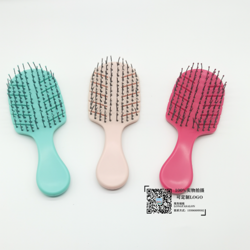 new leaf shape comb hair comb hollow wet and dry comb live meridian long hair smooth hair hairdressing comb