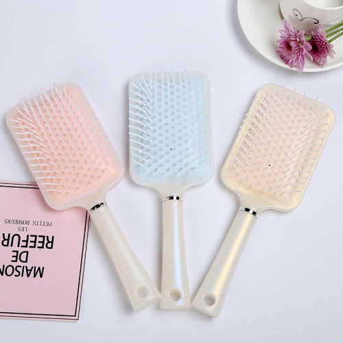 2022 Internet Celebrity Airbag Cushion Meridian Massage Hair Comb Short Long Hair Large Plate Anti-Static Ribs Hairdressing Comb Wholesale