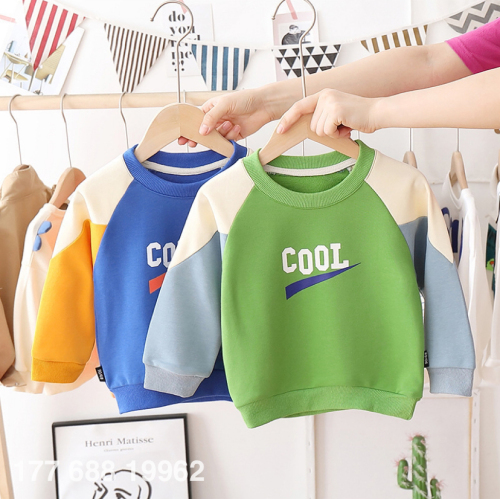 2022 Autumn and Winter Boys and Girls One-Piece Sweater Wholesale Tail Goods Running in Rivers and Lakes Stall Supply Children‘s Clothing Clearance