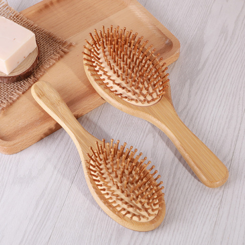 [Customized] Air Cushion Wooden Comb Bamboo Personal Care Home Head Massage airbag Comb Amazon Live