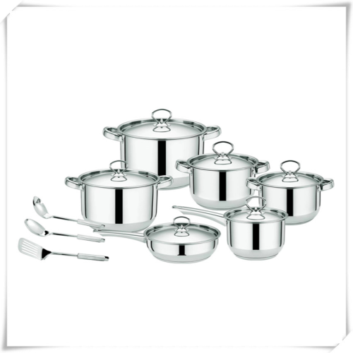 stainless steel 410 material fifteen-piece set household kitchen supplies cookware foreign trade hot-selling models spot supply wholesale