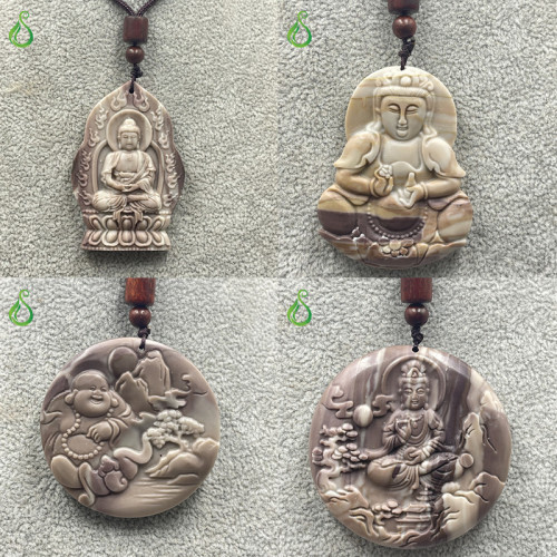 Natural Raw Stone Salt Jade Carving Dragon Pattern Tag Hanging Women‘s Stone Faucet Jade Pendant Men‘s Jade Jewelry