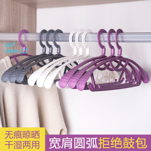 hanger household clothes hanger non-slip wide shoulder seamless anti-shoulder corner drying clothes rack nordic thickened balcony clothes support