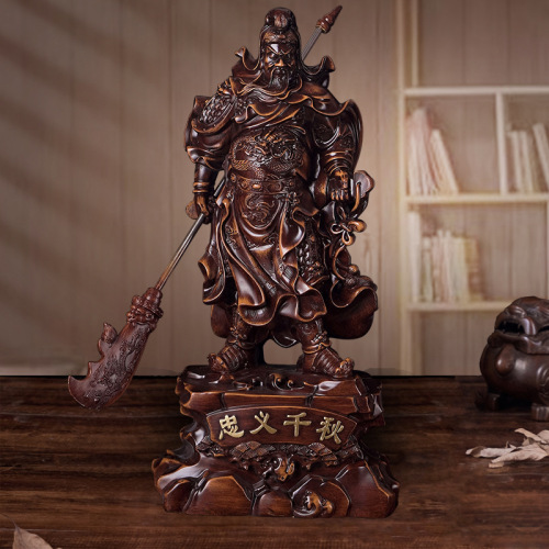 crafts guan gongwu god of wealth boutique resin decorations wholesale opening living room creative home decoration gift