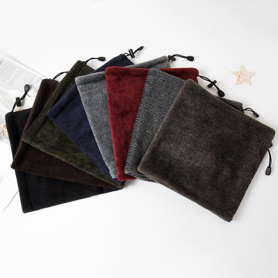 Winter Fashion Velvet Padded Thickening Thermal Windproof Scarf Scarf Hat Bandana Neck Scarf