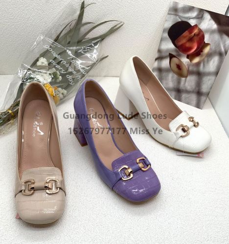 new high heels all-matching comfortable simple design comfortable high heels guangzhou women‘s shoes handcraft shoes