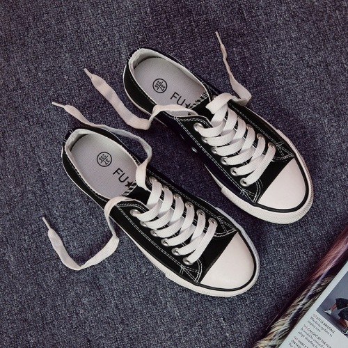 202 chunfu step a01 basic evergreen canvas shoes women‘s vulcanized rubber shoes student cloth shoes low-top low-cut shoes
