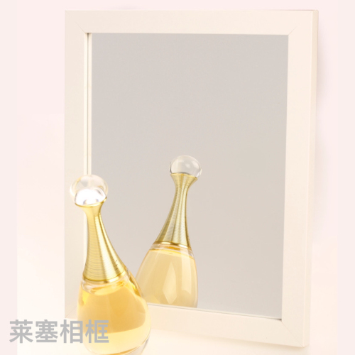 White Density Plate Material Makeup Mirror Creative Ornament Decoration Living Room Bedroom Crafts Density Plate Mirror