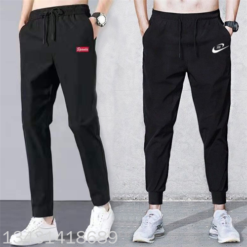 autumn ankle-tied straight men‘s casual pants loose large size sports pants men‘s korean-style fashion live stall wholesale
