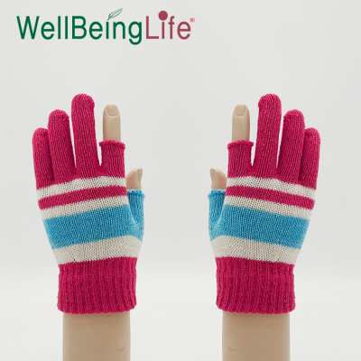 Adult Women's Gloves Student Writing Half Finger Knitting Wool Gloves Warm Fingerless Gloves