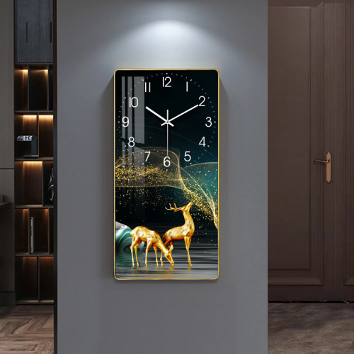 Nordic light Luxury Decorative Clock Wall Clock Living Room Modern Minimalist Clock Elegant Home Fashion Net Red Wall Watch Painting