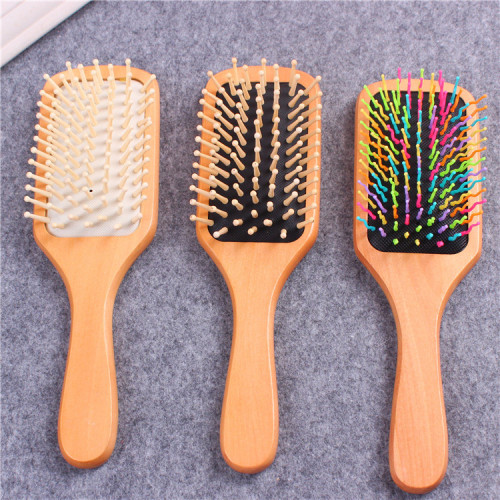 Theaceae Airbag Massage Comb Wooden Air Cushion Anti-Static Hairdressing Comb Scalp Massage Comb Large Plate Comb