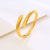 Xuping Jewelry European and American Popular Ornament Ring Bracelet Simple and Stylish Personality Snake-Shaped Open Adjustable Ring