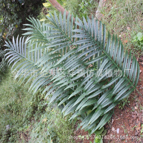 artificial coconut palm leaves tropical green botanical garden engineering museum coconut leaves fake sunflower leaves