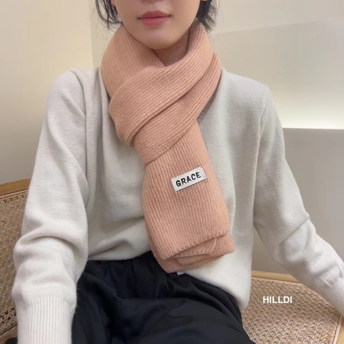 wool milk tea! super warm milk tea color series! autumn and winter thickened scarf containing 6% wool
