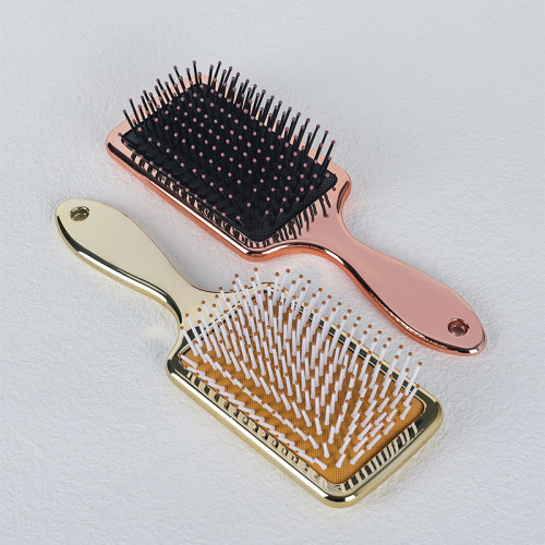Amazon Cross-Border Electroplating Air Cushion Comb Ins Style Smooth Hair Non-Knotted Hairdressing Comb Airbag Massage Plastic