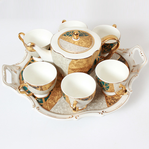 european-style ceramic afternoon tea set gift bone china water set coffee cup household cold water bottle tea cup