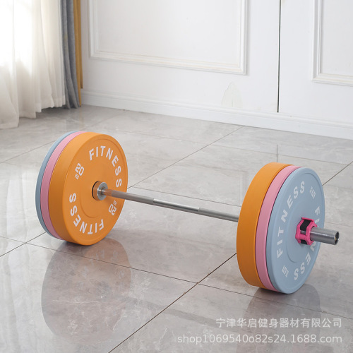 Competitive Barbell Piece Macaron Color Foot Weight Commercial Home Fitness Barbell Piece Dumbbell Piece Hip Push Barbell 