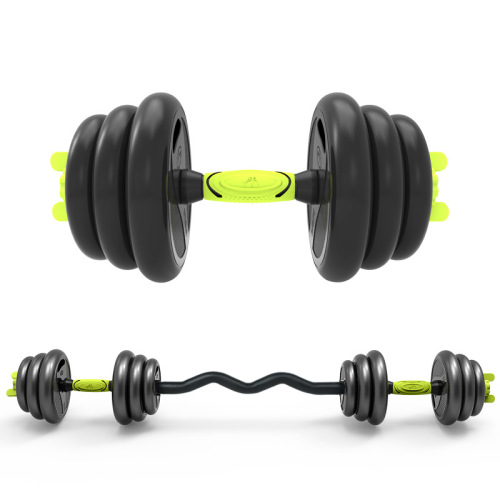 Amazon New Dumbbell Home Fitness Detachable Barbell Splicing Curved Bar Barbell Connection Set Wholesale