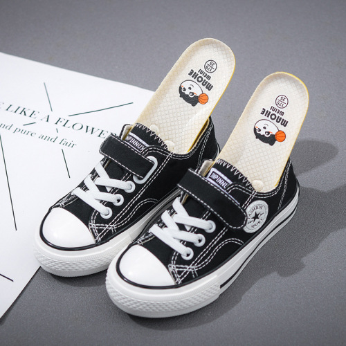 Brand Children‘s Shoes Boys‘ Canvas Shoes 2022 New Girls‘ White Shoes versatile Casual Shoes Medium and Large Children‘s Board Shoes