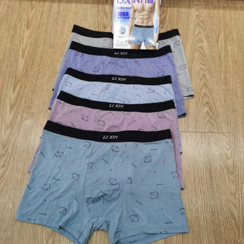 lixin men‘s boxer printed underwear men‘s boxed underwear wholesale foreign trade men‘s underwear