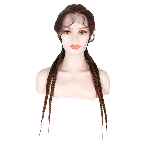 Women‘s Faux Hand Braided Synthetic Lace Braided Wig