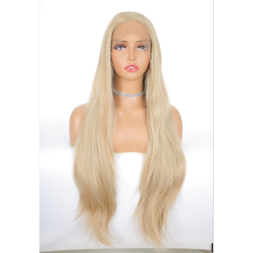 newlook women‘s wig yellow medium long straight wig in stock