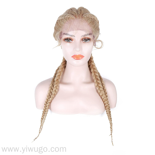 Women‘s Faux Hand Braided Synthetic Lace Braided Wig