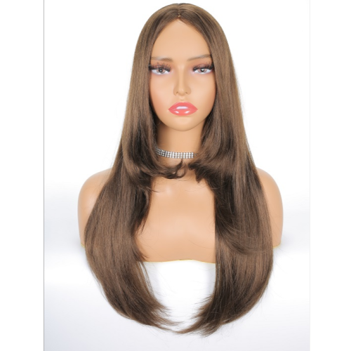 newlook women‘s wig brown medium long straight hair wig in stock