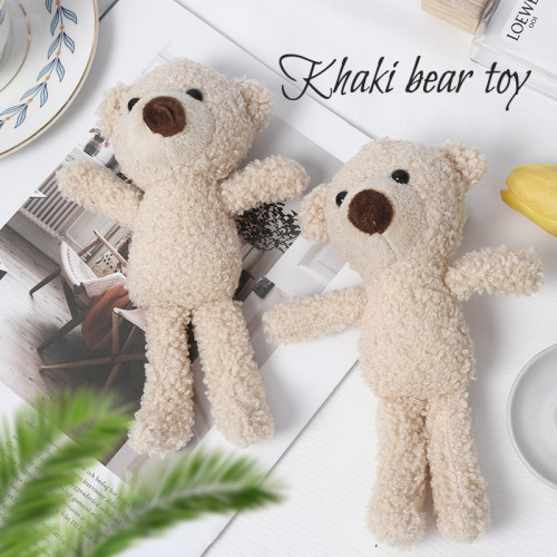 0cm Teddy Bear Bag Keychain Doll Pendant Crane Machine Doll Bear Plush Toy Doll Wholesale 