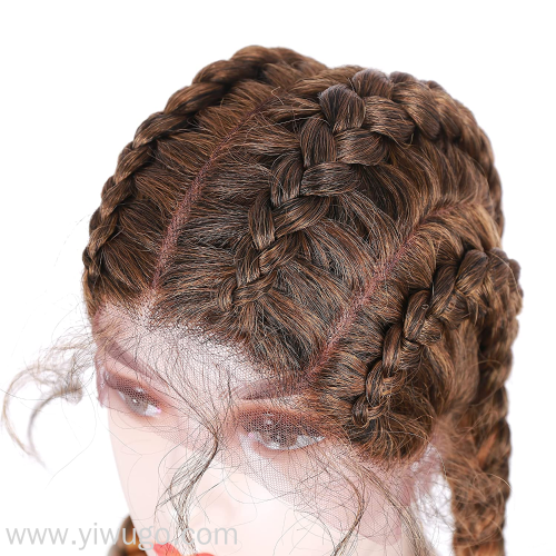 hand braided synthetic lace braid wig