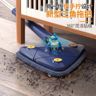 Imitation Hand Twist Hand Washing Free Mop New Triangle Mop Household Wringing Mop Lazy Rotating Butterfly Mop