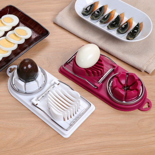 Household Multi-Functional Cutting egg Artifact Stainless Steel Cutter Songhua Egg Separator Three-in-One Egg Cutter