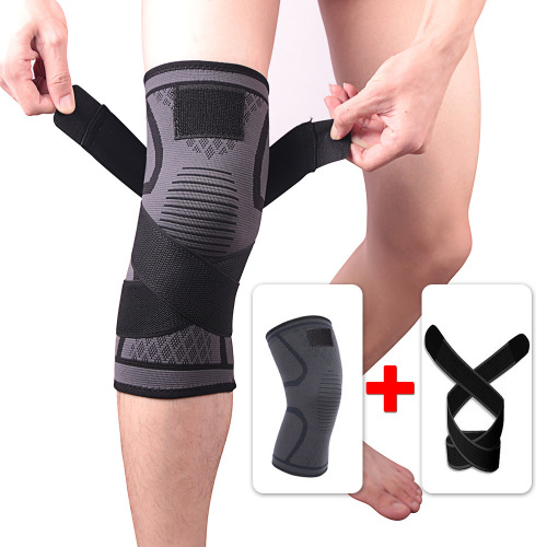 new compression band knitted sports kneecaps badminton running fitness kneepad outdoor mountaineering kneepad cross-border hot