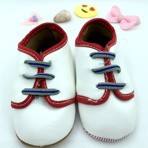 New Men‘s and Women‘s Baby Shoes Toddler Shoes Lace-up 0-12 Months Baby Shoes Factory Self-Produced
