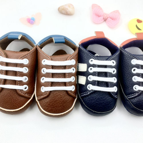 New Men‘s and Women‘s Baby Shoes Toddler Shoes Lace-up 0-12 Months Baby‘s Shoes Factory Self-Produced